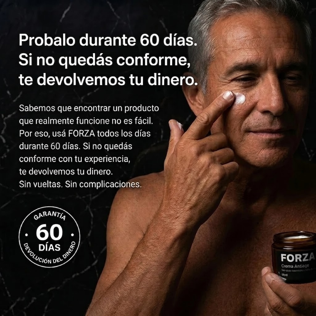 FORZA — Crema Facial Antiarrugas, Reafirmante y Antiojeras con Sebo de Res