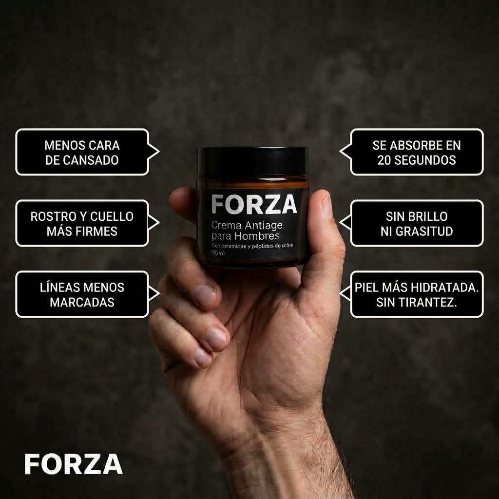 FORZA — Crema Facial Antiarrugas y Reafirmante para Hombres
